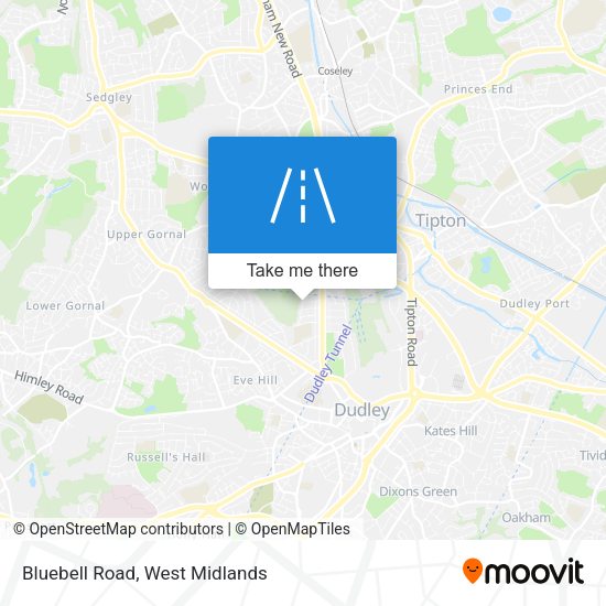 Bluebell Road map
