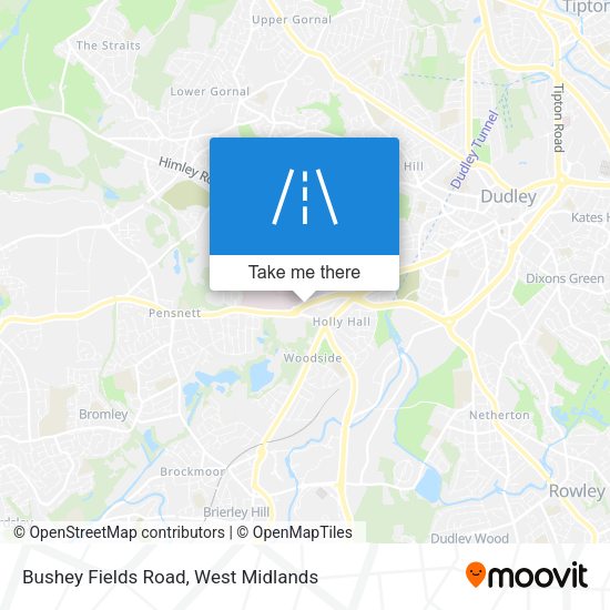 Bushey Fields Road map