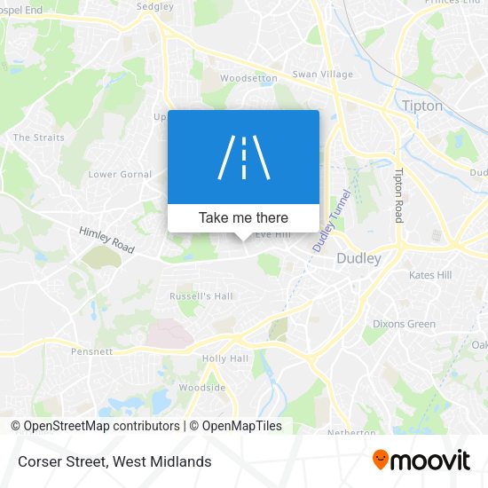 Corser Street map