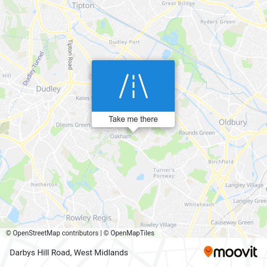 Darbys Hill Road map