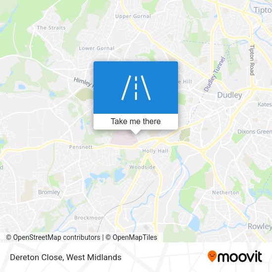 Dereton Close map