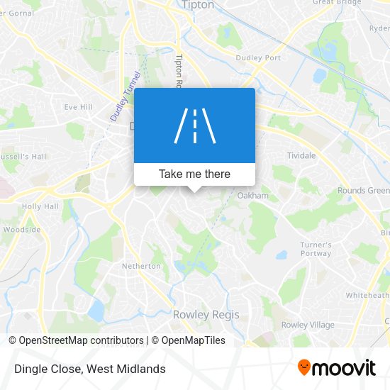 Dingle Close map