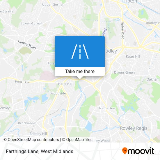 Farthings Lane map