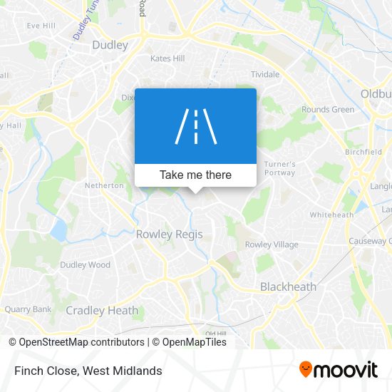 Finch Close map