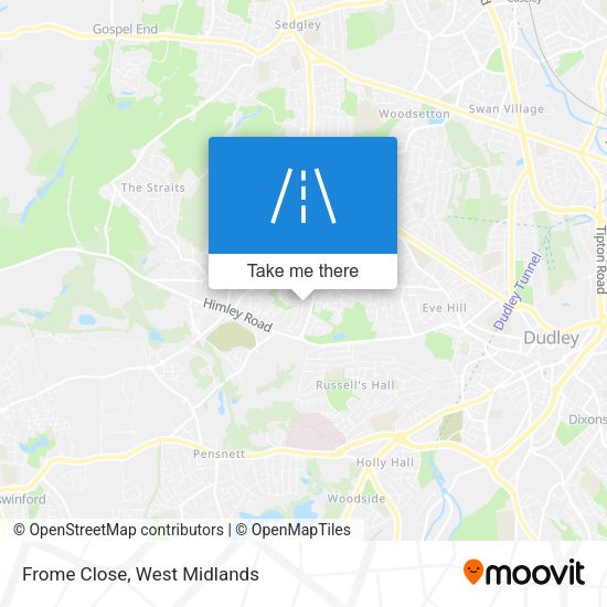 Frome Close map
