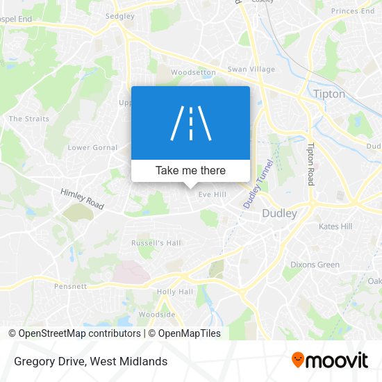 Gregory Drive map
