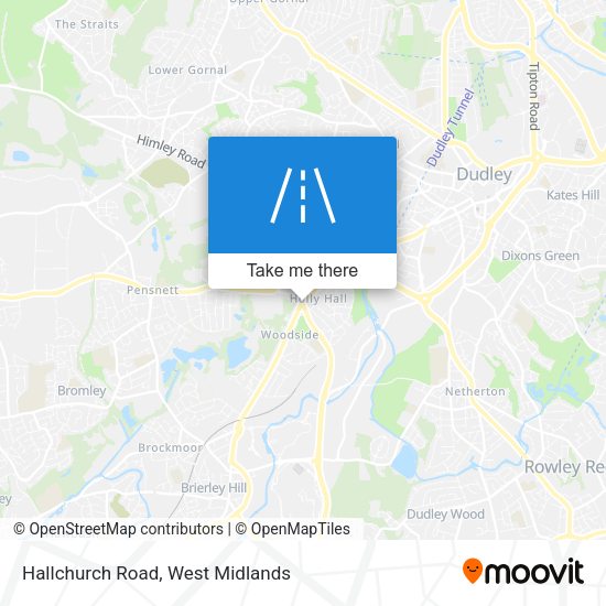 Hallchurch Road map