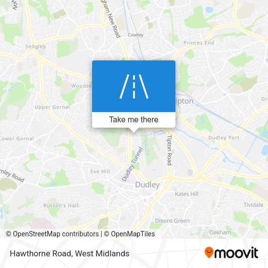 Hawthorne Road map