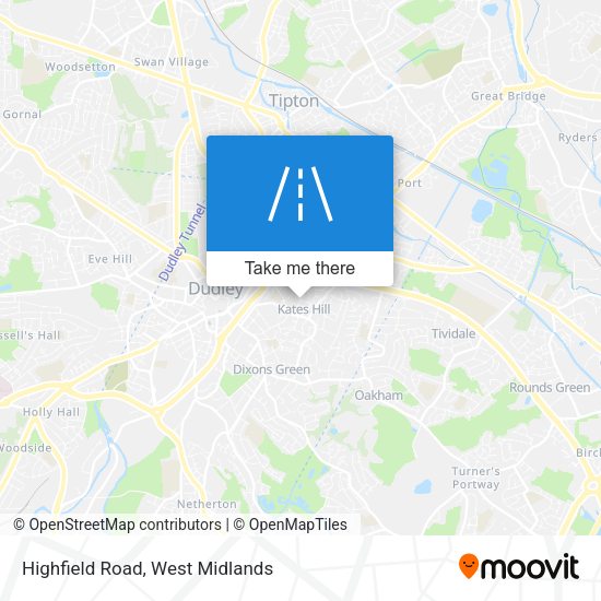 Highfield Road map