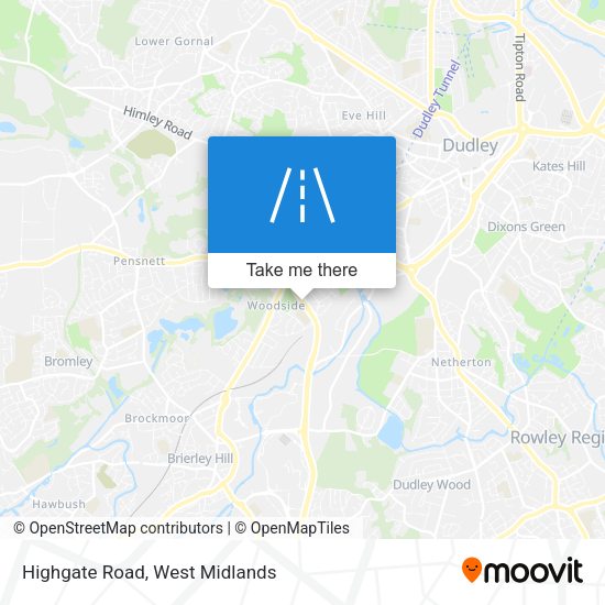 Highgate Road map