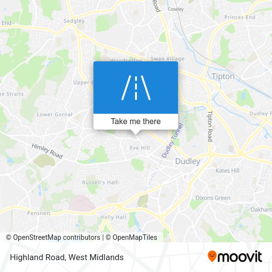 Highland Road map