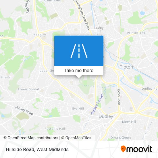 Hillside Road map