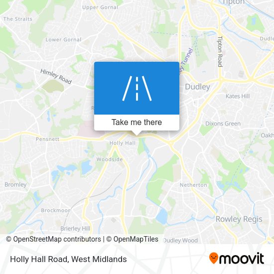 Holly Hall Road map