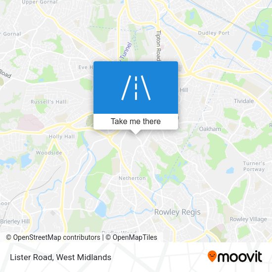 Lister Road map