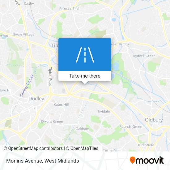 Monins Avenue map