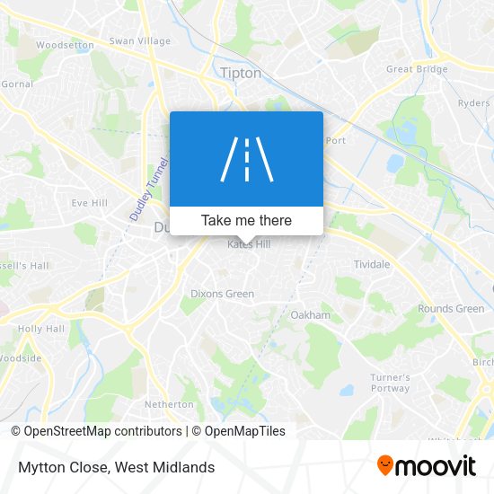 Mytton Close map