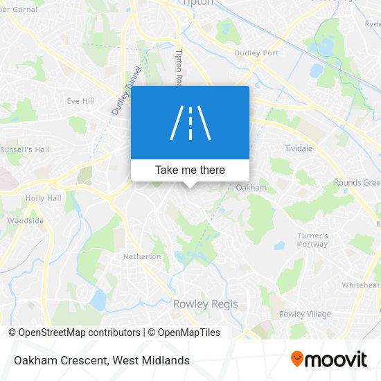 Oakham Crescent map
