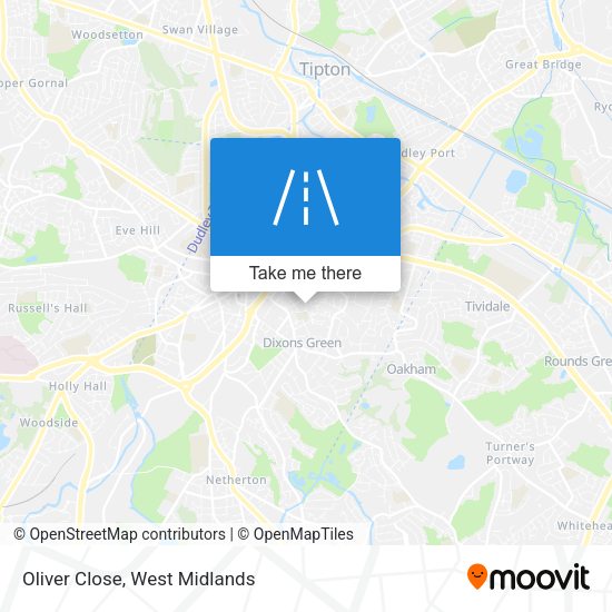 Oliver Close map