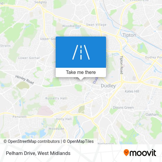 Pelham Drive map