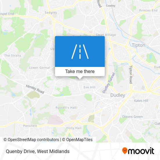 Quenby Drive map