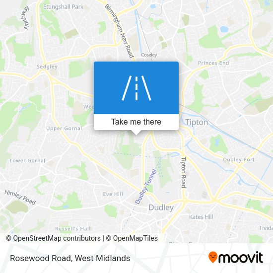 Rosewood Road map