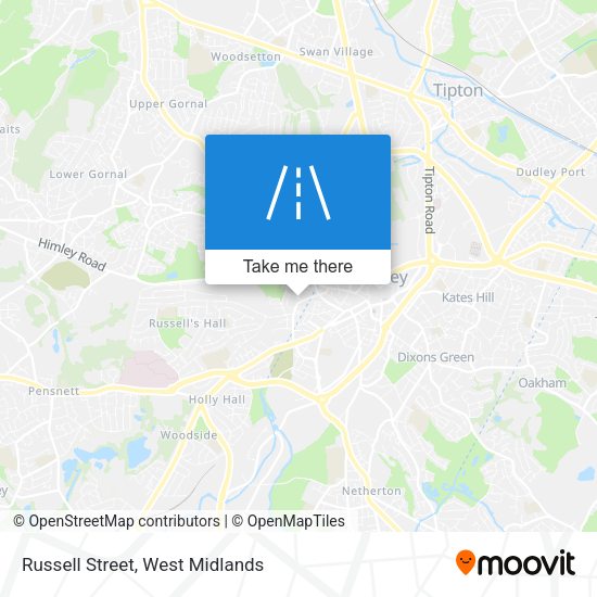 Russell Street map