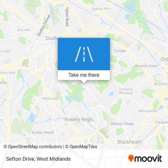 Sefton Drive map