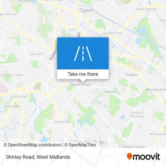 Shirley Road map