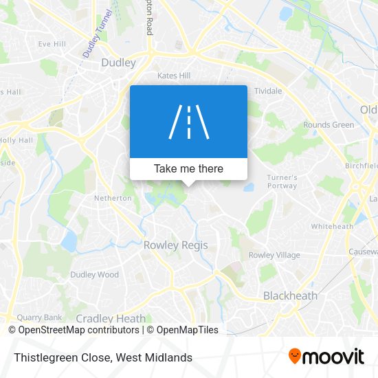 Thistlegreen Close map
