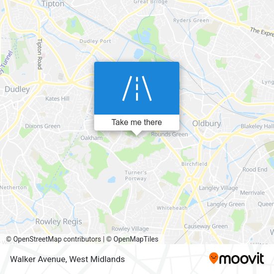 Walker Avenue map