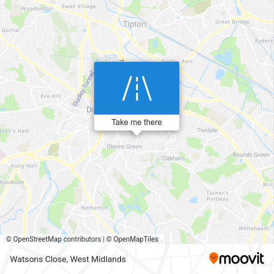 Watsons Close map