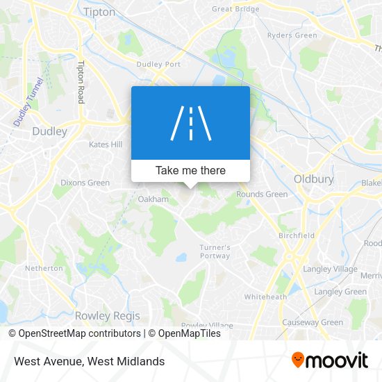 West Avenue map