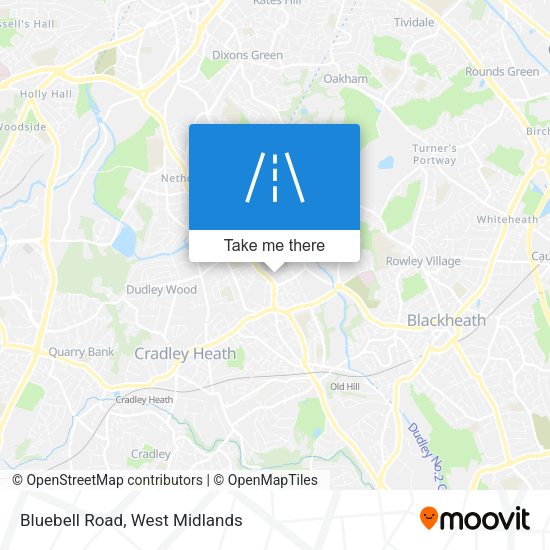 Bluebell Road map