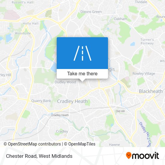 Chester Road map