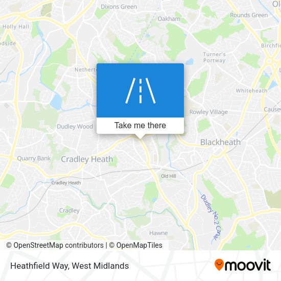 Heathfield Way map