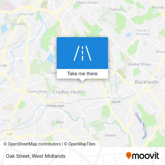Oak Street map