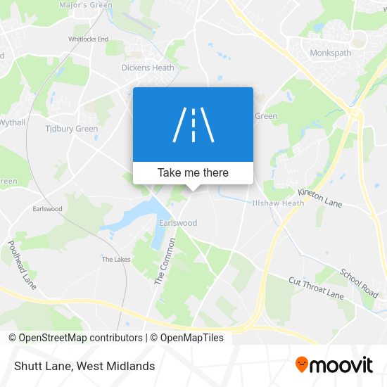 Shutt Lane map