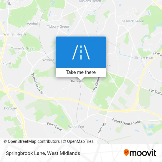 Springbrook Lane map