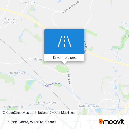 Church Close map