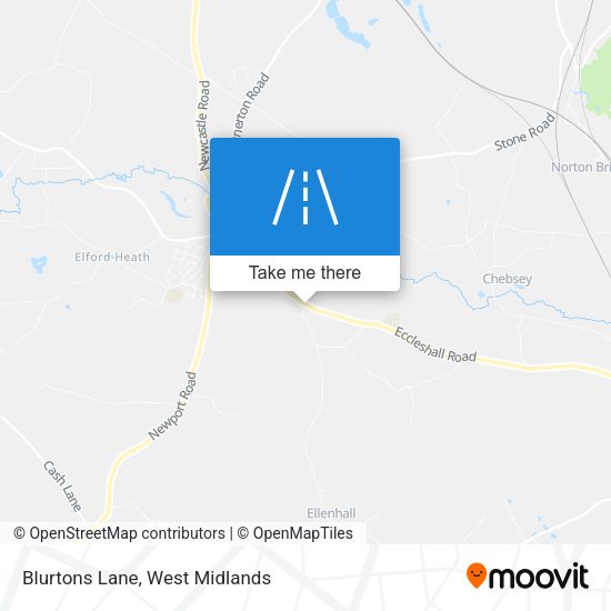 Blurtons Lane map