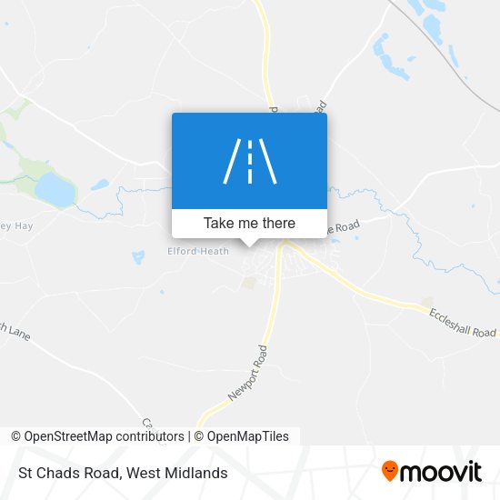 St Chads Road map