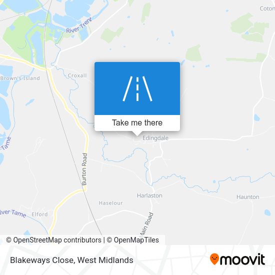 Blakeways Close map
