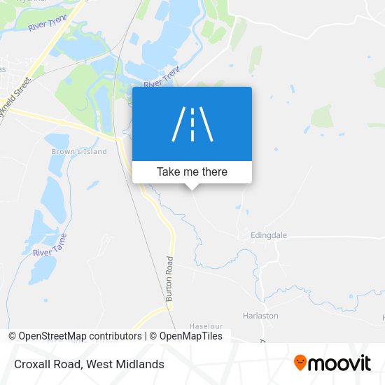 Croxall Road map