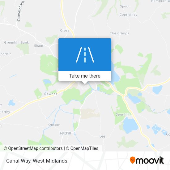 Canal Way map
