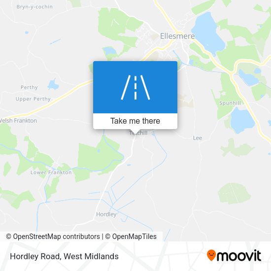 Hordley Road map