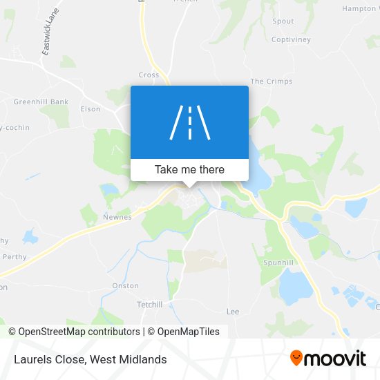 Laurels Close map