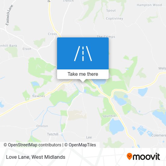 Love Lane map