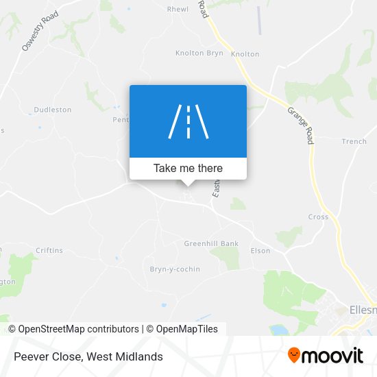 Peever Close map