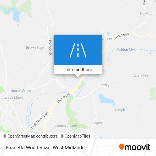 Basnetts Wood Road map