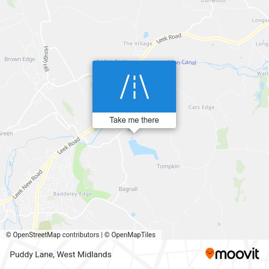 Puddy Lane map
